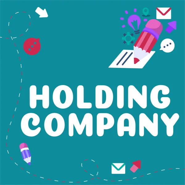 Text Care Arată Inspirație Holding Company Ideea Afaceri Stochează Proprietăți — Fotografie, imagine de stoc