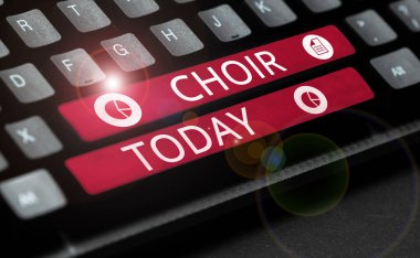 Koro ve Kelime, koro şarkıları söylemek için organize edilmiş bir grupta yazılı.