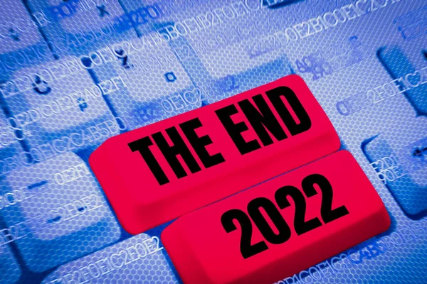 Rédaction Afficher Texte End 2022 Business Approach Bonne Année Derniers — Photo