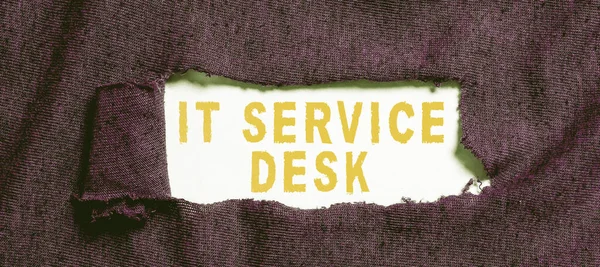 El yazısı kodu It Service Desk, Teknolojik Destek Merkezi