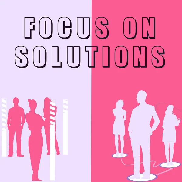 Pisanie Tekstu Focus Solutions Business Showcase Potężny Praktyczny Sposób Osiągnięcia — Zdjęcie stockowe