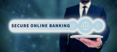 El yazısı metni Çevrimiçi Bankacılık, İş yaklaşımı İnternet üzerinden hesapları yönetmek için güvenli yol