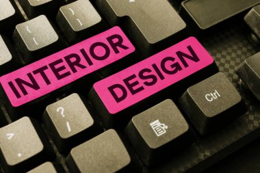 Kavramsal görüntü İç Tasarım, İş Gösterimi Bir binanın iç dekorasyonunu tasarlama sanatı