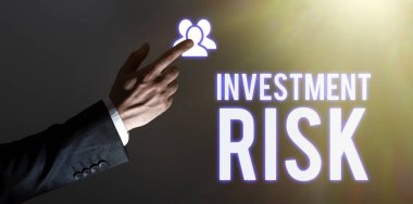 Yatırım Riski 'ni sunan metin başlığı, yatırım kararının doğasında yatan iş fikri potansiyel finansal kaybı