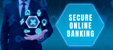 Esin kaynağı gösteren metin Güvenli Çevrimiçi Bankacılık, İş Genel Görünümü İnternet üzerinden hesapları yönetmek için güvenli bir yol