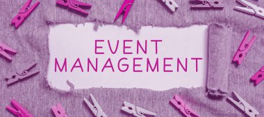 Olay Yönetimini Sunan Metin başlığı, Kavramsal Fotoğraf Özel Durum Zamanlaması Düzenleme Eylemleri