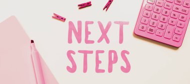 Sonraki Adımları gösteren metin işareti, şu anki bir planlama sonrasında yapılacak süreç konsepti numarası