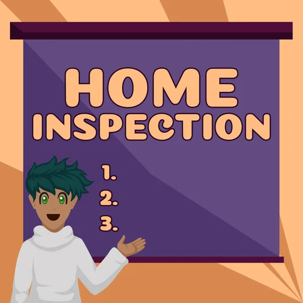 Konzeptionelle Bildunterschrift Home Inspection Geschäftsansatz Nichtinvasive Untersuchung Des Zustands Eines — Stockfoto