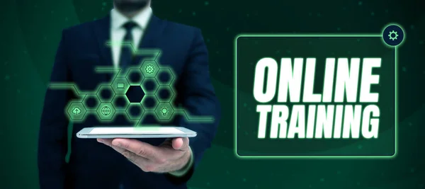 Text Som Visar Inspiration Online Training Business Approach Datorbaserad Träning — Stockfoto