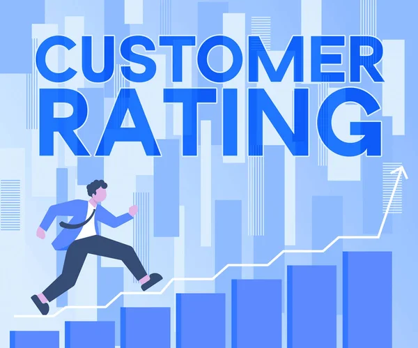 Text Som Visar Inspiration Kundbetyg Business Overview Gauge Customer Satisfaction — Stockfoto