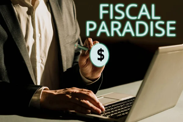 Scrivere Testo Paradiso Fiscale Business Overview Tassa Sullo Sviluppo Aliquote — Foto Stock