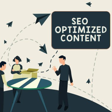 Esinlenilen Seo Özelleştirilmiş İçeriği gösteren metin, arama motorları için web sitesi sayfalarını cazip hale getirmek üzerine yazılmış sözcük