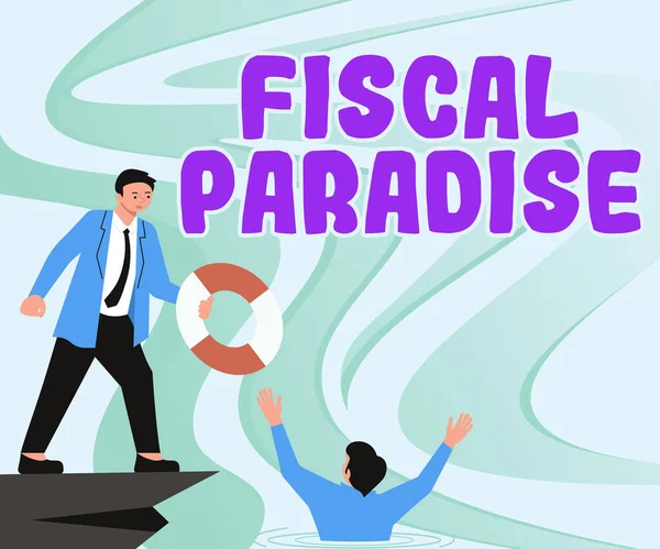 Fiscal Paradise Business Idea Tax Development Rate Tax Foreign Investors — 스톡 사진