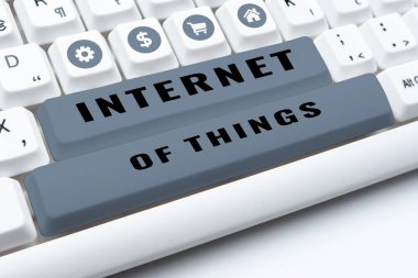 El yazısı işareti Nesnelerin İnterneti, Kavramsal Fotoğraf İnovasyonu Dijital Elektronik Bağlantı