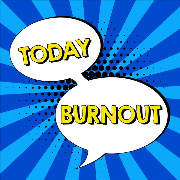 Tekst Met Inspiratie Burnout Woord Geschreven Gevoel Van Fysieke Emotionele — Stockfoto