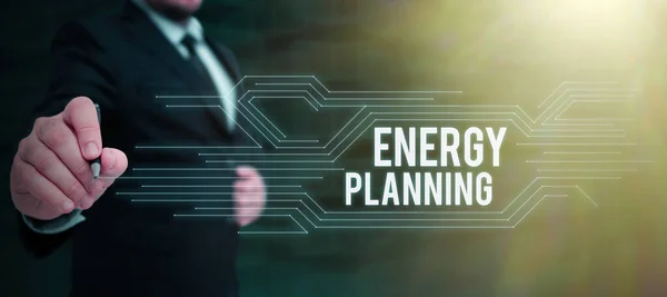 Sinal Redação Manual Planejamento Energético Abordagem Negócios Elaboração Uma Estratégia — Fotografia de Stock