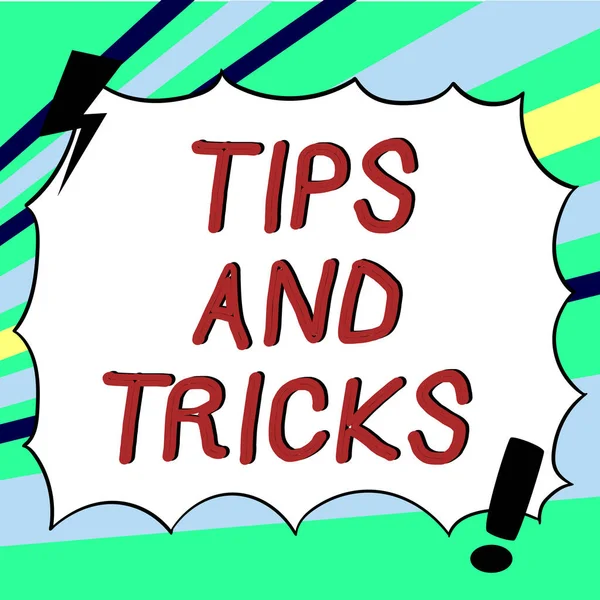 Handschriftliche Texttipps Und Tricks Geschäftsidee Vorschläge Zur Erleichterung Hilfreiche Ratschläge — Stockfoto