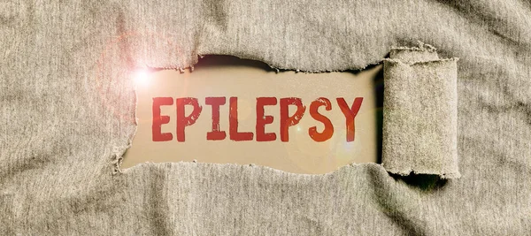 Znaki Pisma Ręcznego Epilepsja Biznes Showcase Czwarte Najczęstsze Zaburzenia Neurologiczne — Zdjęcie stockowe