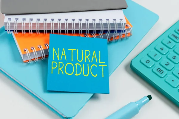 Inspiracja Wykazująca Oznaczenie Produkt Naturalny Koncepcja Biznesowa Związek Chemiczny Lub — Zdjęcie stockowe