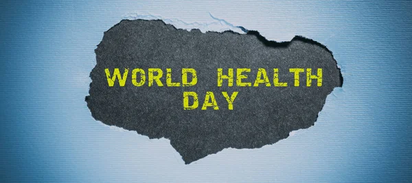 Texto Que Mostra Inspiração Dia Mundial Saúde Ideia Negócio Data — Fotografia de Stock