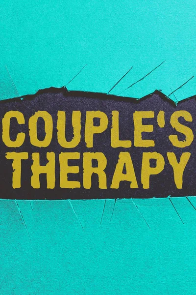 Çift Terapisi Şovu Çift Çiftler Için Ilişki Sıkıntısı Tedavisiname — Stok fotoğraf