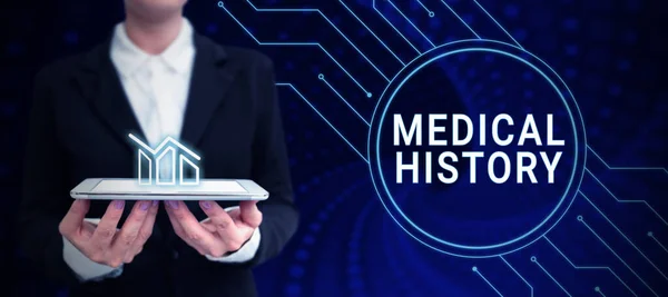 Schrijven Weergeven Van Tekst Medische Geschiedenis Business Idee Een Record — Stockfoto