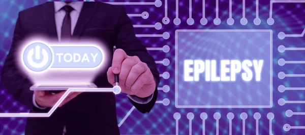 Tekst Pisma Epilepsja Biznes Showcase Czwarte Najczęstsze Zaburzenia Neurologiczne Nieprzewidywalne — Zdjęcie stockowe