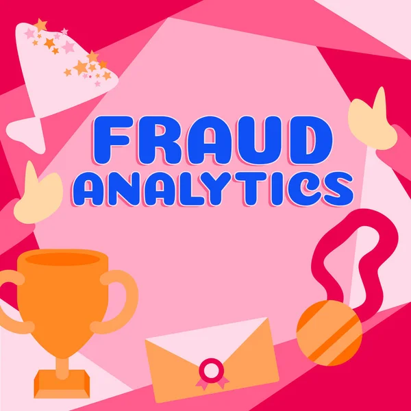 Inspiratie Toont Teken Fraud Analytics Bedrijfsoverzicht Signalering Van Feitelijke Verwachte — Stockfoto