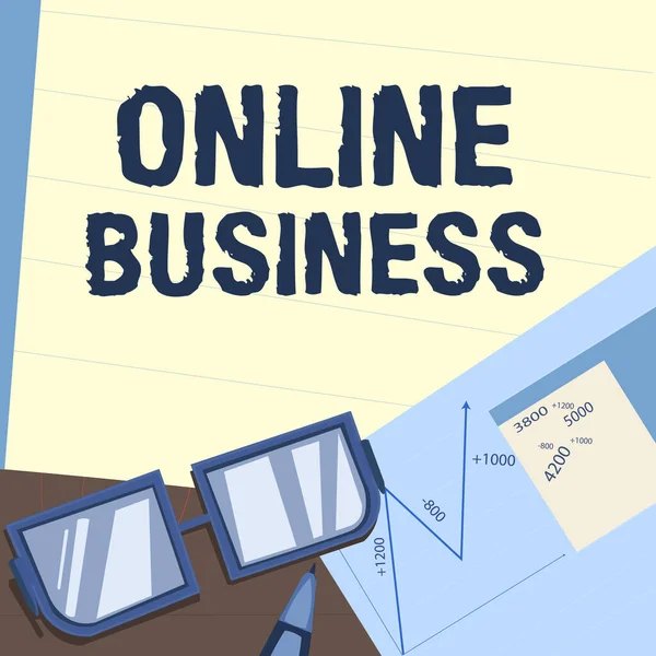 Ispirazione Mostrando Segno Business Online Business Approccio Tipo Attività Commerciale — Foto Stock