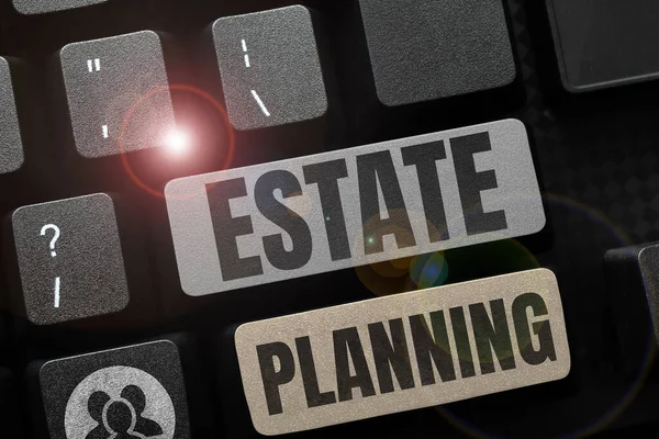 Estate Planning 계획을 텍스트 관리하는 준비는 자산이다 — 스톡 사진