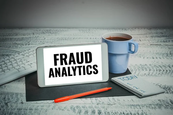 Conceptuele Weergave Fraudeanalyse Word Written Identification Actual Expected Fraud Place — Stockfoto