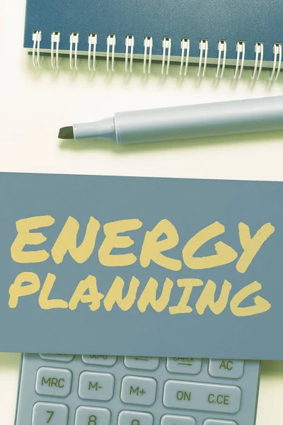 Konceptuell Bildtext Energiplanering Affärsstrategi Utarbetande Strategi Och Plan För Energiförbrukning — Stockfoto