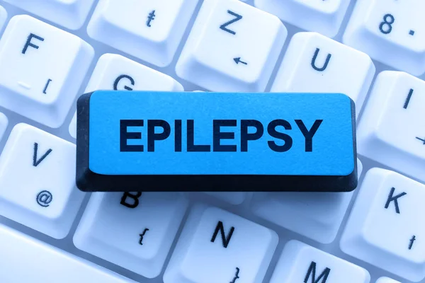 Podpis Koncepcyjny Epilepsja Przegląd Biznesowy Czwarte Najczęstsze Zaburzenia Neurologiczne Nieprzewidywalne — Zdjęcie stockowe