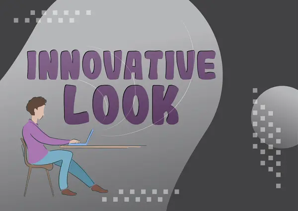 Handschrifttekst Innovatieve Look Business Idee Kwaliteit Van Een Idee Dat — Stockfoto