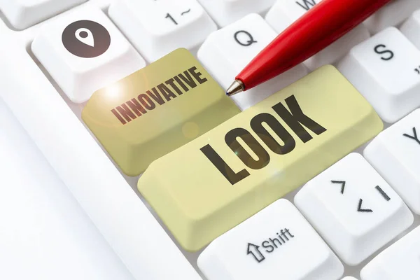 Conceptueel Bijschrift Innovatieve Look Zakelijke Aanpak Kwaliteit Van Een Idee — Stockfoto