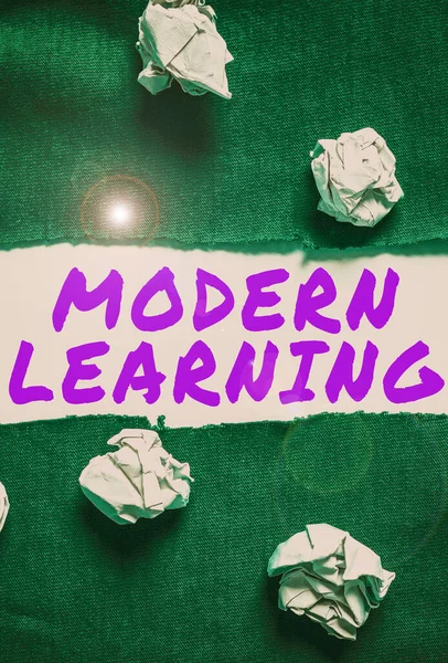概念表示 Modern Learning Internet Concept柔軟かつ俊敏なセットアップ革新的な学習環境 — ストック写真