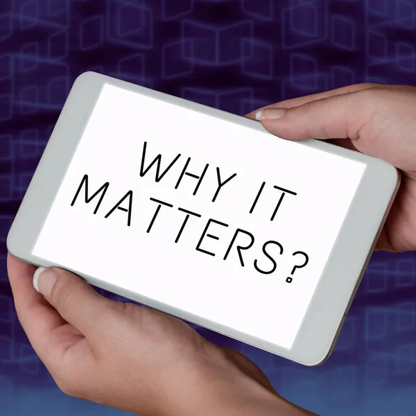 Why Mattersquestion Internet Concept Important Reasons Something Motivation Goal — 스톡 사진