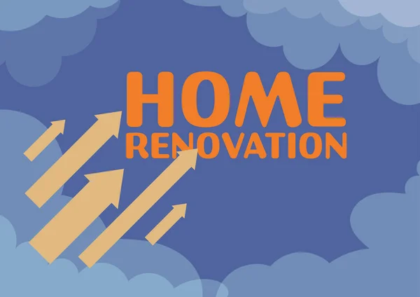 Writing Displaying Text Home Renovation Business Showcase Process Renovating Making — Stock Photo, Image