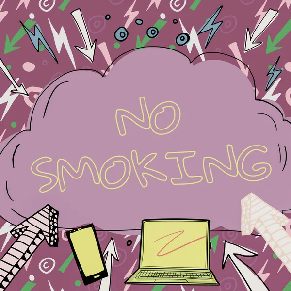 Legenda Conceitual Smoking Palavra Escrita Sobre Uso Tabaco Proibida Neste — Fotografia de Stock