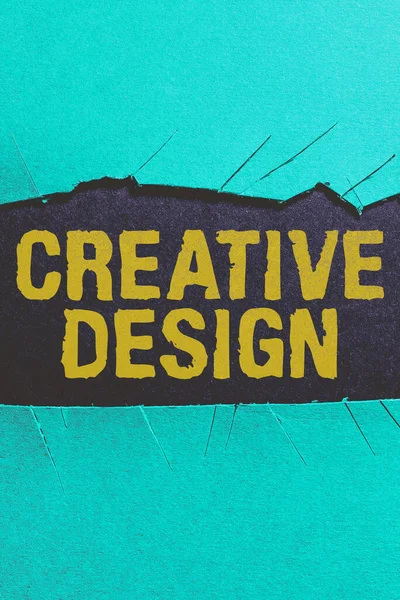 Display Concettuale Creative Design Business Showcase Sottoinsieme Della Comunicazione Visiva — Foto Stock
