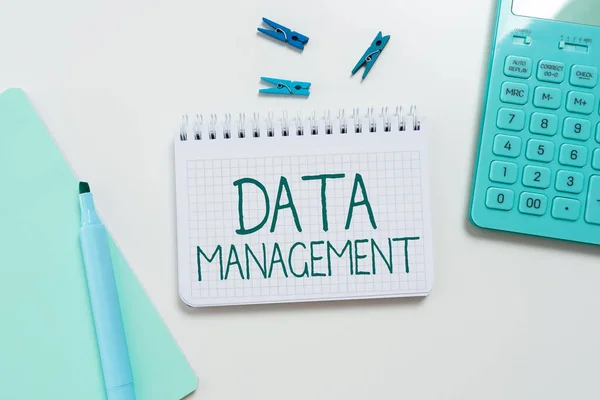 Konzeptionelle Bildunterschrift Data Management Business Konzept Disziplinen Zusammenhang Mit Der — Stockfoto