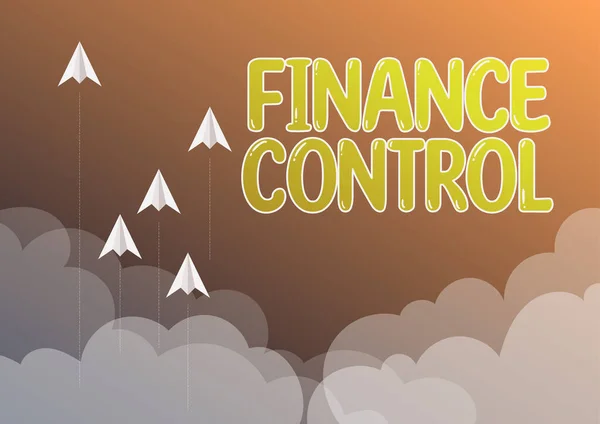Pisanie Wyświetlające Tekst Kontrola Finansów Koncepcja Procedur Biznesowych Które Wdrażane — Zdjęcie stockowe