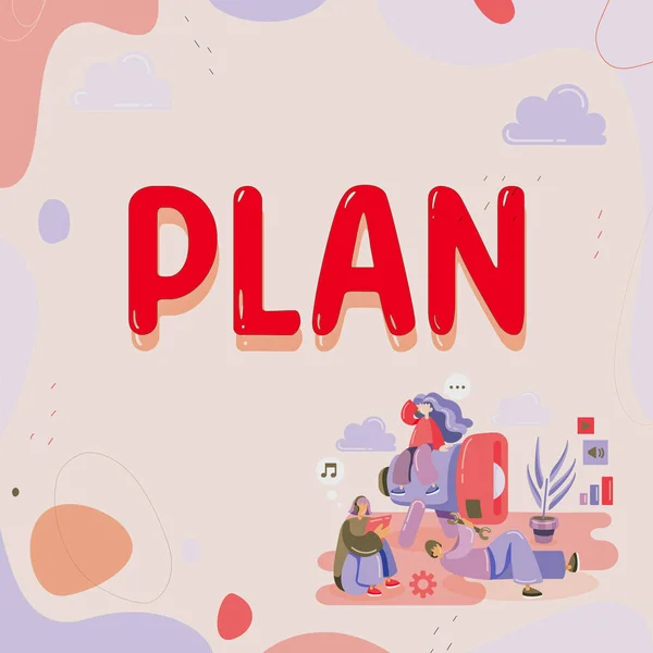 Kézírás Jel Plan Word Start Részletes Javaslatot Csinál Vagy Elérni — Stock Fotó