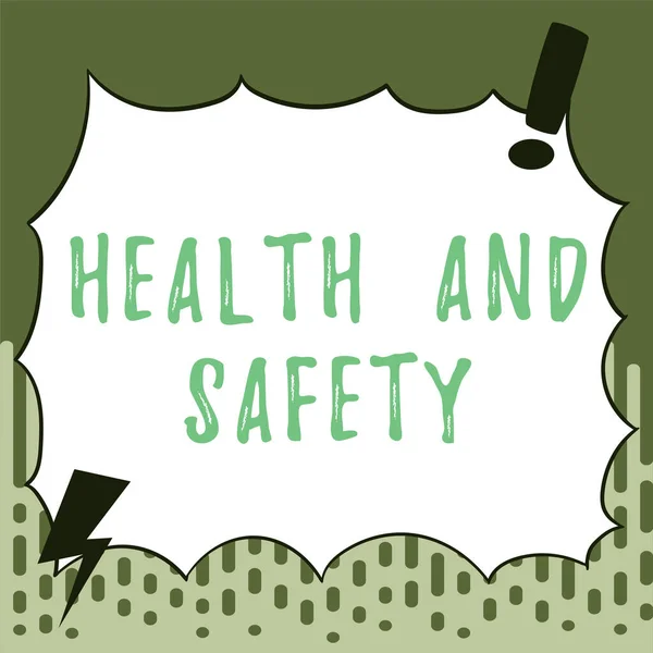 Text Caption Presenting Health Safety Conceptual Photo Taking Appropriate Steps — Stock Photo, Image
