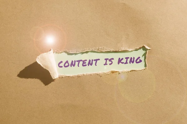 内容是王 商业方法内容是当今营销策略的核心 — 图库照片