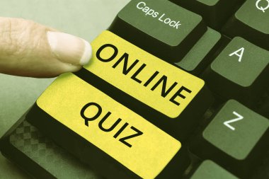 Çevrimiçi Sınav, İş Fikri Oyunu ya da İnternet 'te yayınlanan bir zihin sporu tabelalarını göster