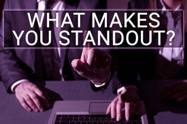 Seni öne çıkaran metni yazmak, iş fikri birilerine onun niteliklerini sormak.