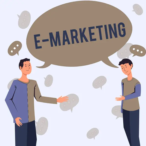 Sinal Escrita Mão Marketing Word Business Sell Product Service Electronically — Fotografia de Stock