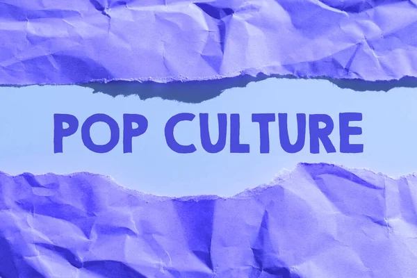 Znak Zobrazující Pop Kulturu Obchodní Přehled Popisuje Životní Styl Vkus — Stock fotografie