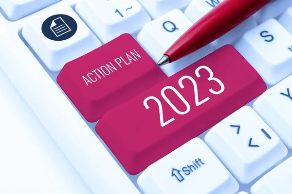 2023 콘셉트 Conception Action Plan 2023 따르면 2010 인터넷 컨셉트 — 스톡 사진